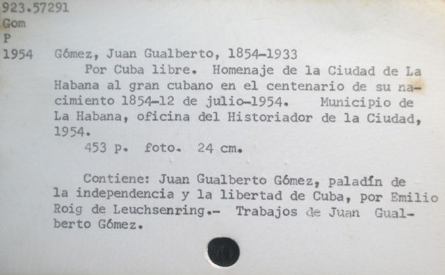 Institucion:BIHC Sala:AT GAV-24 (Gol-Gue) Ficha:0101